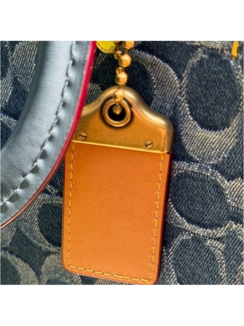 Coach Rogue 25 Signature Denim Satchel Crossbody Bag Style CR691 NWOT - Picture 15 of 16